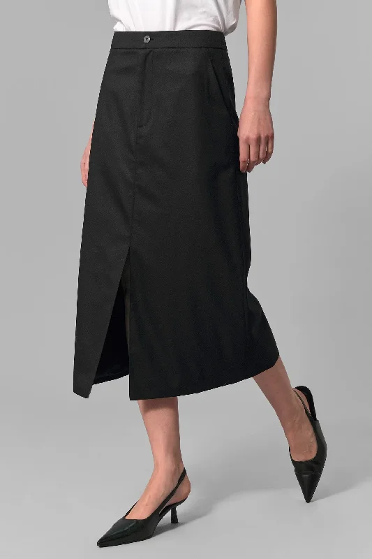 Affordable skirts for simple daily outfits -Harper Wool Pencil Skirt