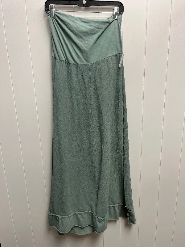 A-line skirts with flared hem elegance -Green Skirt Maxi Oh My Gauze, Size M