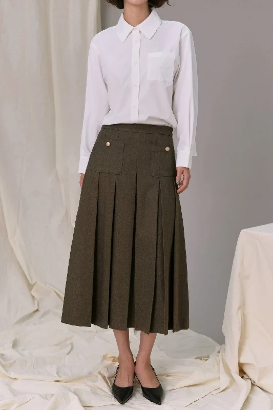 Casual skirts for relaxed weekend lounging -Tamika Pleated Skirt