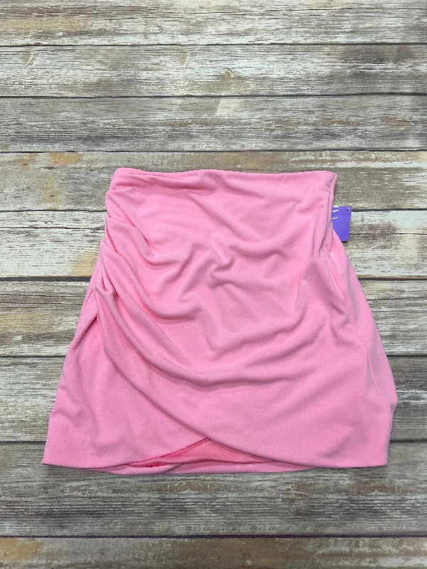 Flowy skirts for relaxed vacation wear -Pink Skirt Mini & Short Zara, Size M