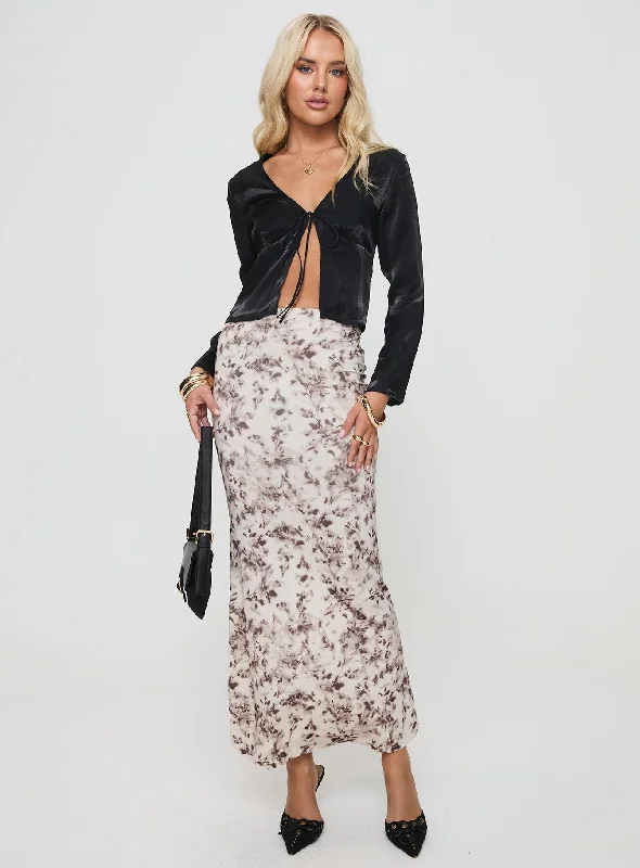 White Long Skirts for Pure -Della Valle Maxi Skirt Multi