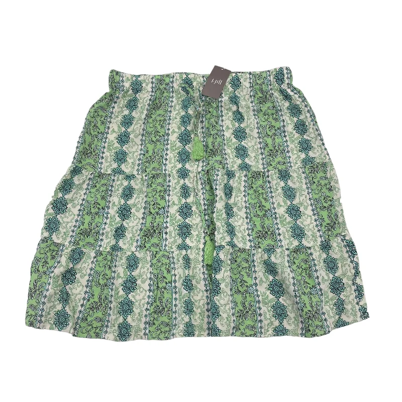 Flowy floral skirts for springtime elegance -Green Skirt Midi J. Jill, Size S