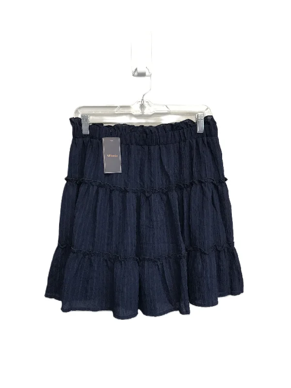 Ruffled skirts for feminine playful charm -Navy Skirt Mini & Short By Milumia Size: 12