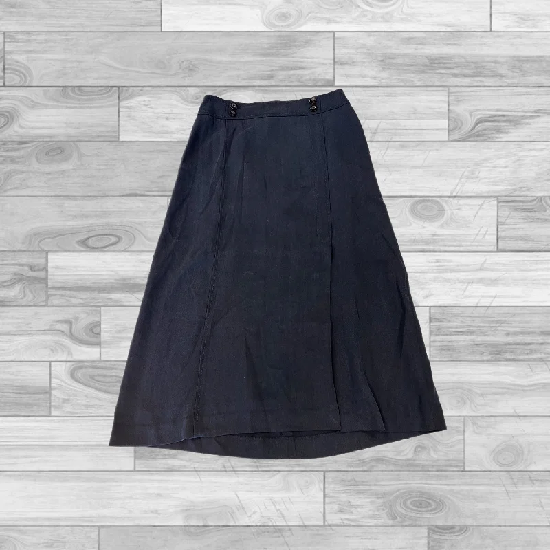 High-waisted pencil skirts for professional office wear -Navy Skirt Maxi Ann Taylor, Size 4