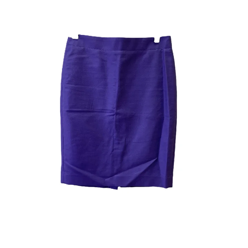 Patterned midi skirts for eye-catching style -Purple Skirt Midi By J. Crew, Size: 2