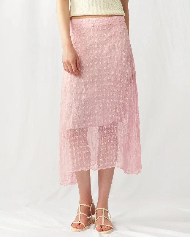 Pleated midi skirts for elegant everyday looks -Tina Floral Midi Skirt