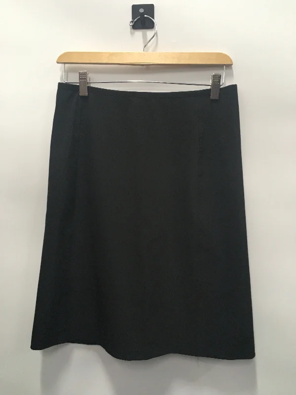 Classic black skirts for versatile outfit pairing -Black Skirt Midi Adrienne Vittadini, Size 8