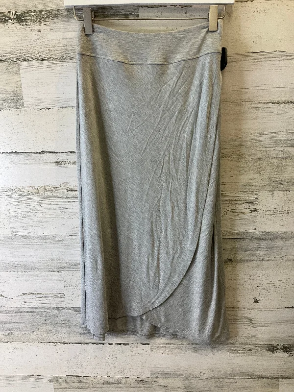 Wrap maxi skirts for versatile styling options -Grey Skirt Midi Artisan Ny, Size 2