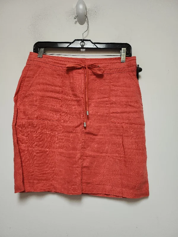 Soft linen skirts for gentle warm wear -Red Skirt Mini & Short Tommy Bahama, Size 2